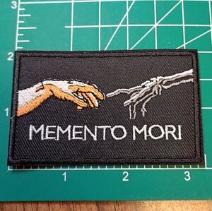 2/$10 Memento Mori Embroidered Patch